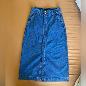 Maxi Denim Skirt